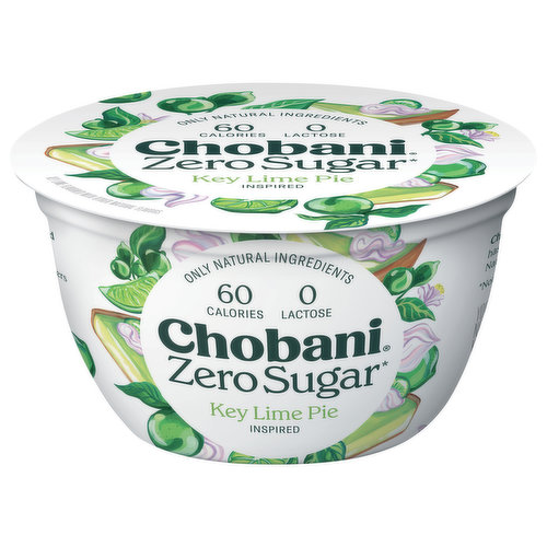 Chobani Yogurt, Zero Sugar, Key Lime Pie