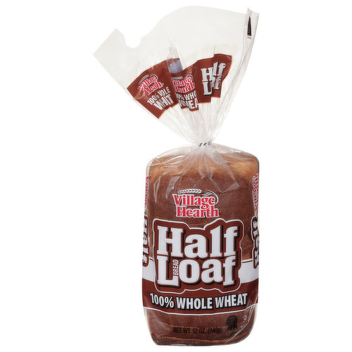 100% Whole Wheat. The master bakers of village earth go to great lengths and create exceptional breads and loafs. We proudly present the village hearth half loaf. This beneficial bread is baked with the whole family in mind. Great taste, texture and the added convenience of a half loaf. Enjoy some today! Thank You! www.panogold.com. Questions? Comments? Please visit: panogold.com/contact villagehearthbreads.com.