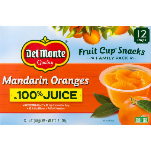 del monte mandarin orange cups