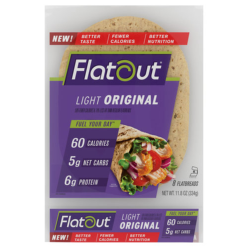 Flatout Flatbreads, Light, Original