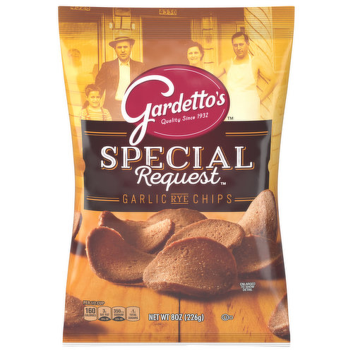 Gardetto's Special Request Chips, Garlic Rye