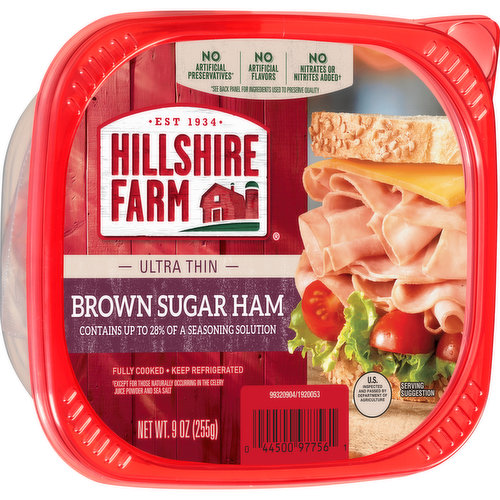 Hillshire Farm Ham, Brown Sugar, Ultra Thin - 9 oz