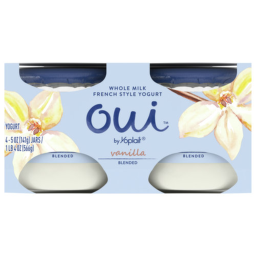 Oui by Yoplait Vanilla Gluten-Free French-Style Whole Milk Yogurt Jar