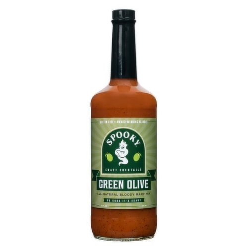 Spooky Green Olive Bloody Mary Mix