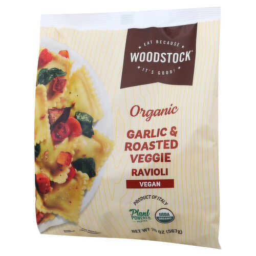 Woodstock Ravioli, Organic, Garlic & Roasted Veggie