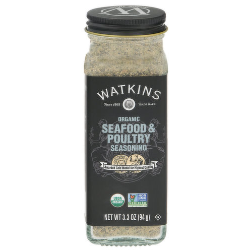 Watkins Seasoning, Organic, Seafood & Poultry