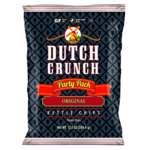 Old Dutch Foods Potato Chips, Original, Kettle, Party Pack