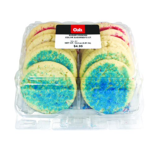 Color Sugared Cookies