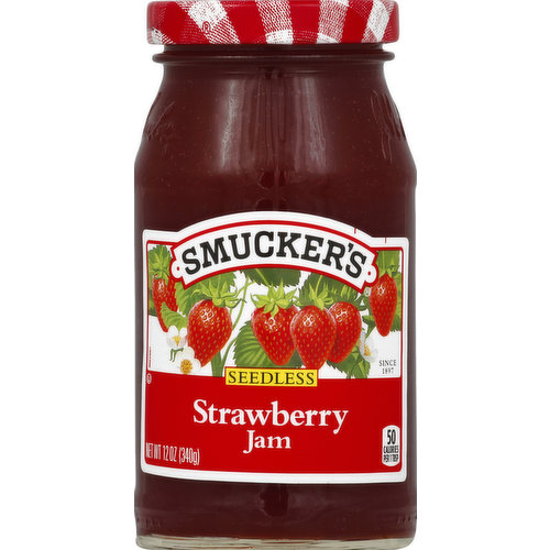 Since 1897. 50 calories per 1 tbsp. Recipes - Gifts - And more: www.smuckers.com. Visit our website for delicious recipes, hard-to-find flavors, and gift ideas! www.smuckers.com. Call toll free with questions or comments 1-888-550-9555 M-F 9am-7pm (EST).