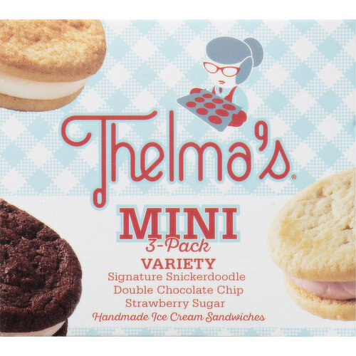 Hand-made Ice Cream Sandwiches - Package of 3