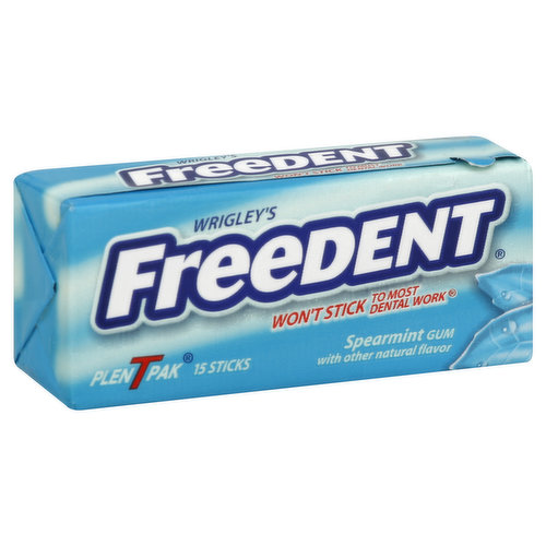 Freedent Gum, Spearmint, Plen T Pak