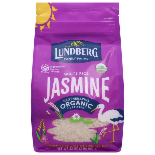Lundberg Family Farms White Rice, Organic, Jasmine