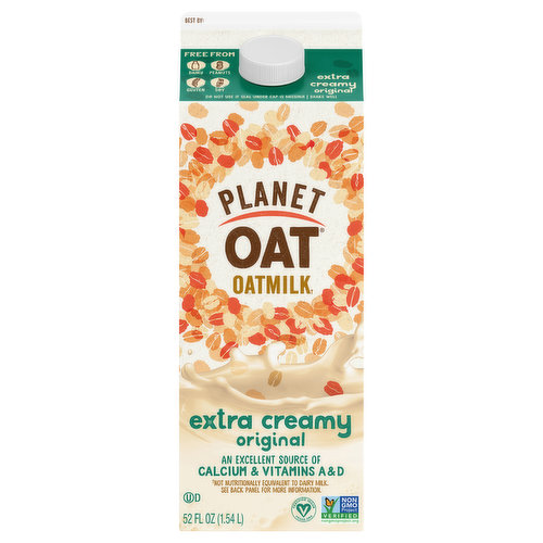 Planet Oat Oatmilk, Original, Extra Creamy