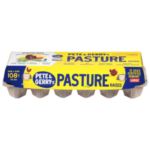 Pete And Gerry's Eggs, Pasture Raised, Brown, Large