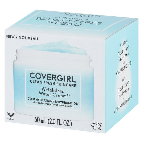 Covergirl Water Cream, Weightless, 72HR - 60 ml