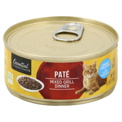 Essential Everyday Cat Food, Pate, Mixed Grill Dinner