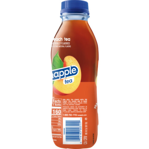 Snapple Zero Sugar Peach Tea, 16 fl oz - Foods Co.