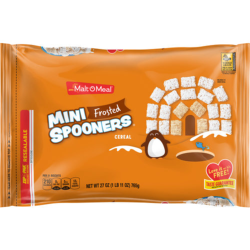 Malt O Meal Mini Spooners Cereal, Frosted