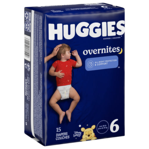 Huggies Overnites, Disney Baby, 6 (Over 35 Lb)