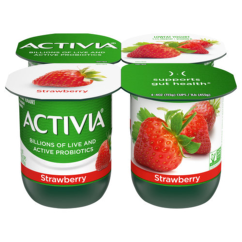 Activia Yogurt, Dessert, Strawberry Cheesecake