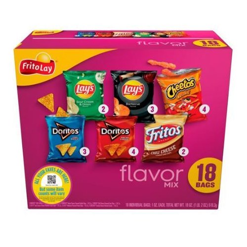 Frito Lay Variety, Flavor Mix, 18 Pack