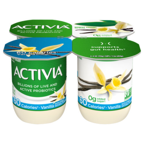 Activia Yogurt, Nonfat, Vanilla
