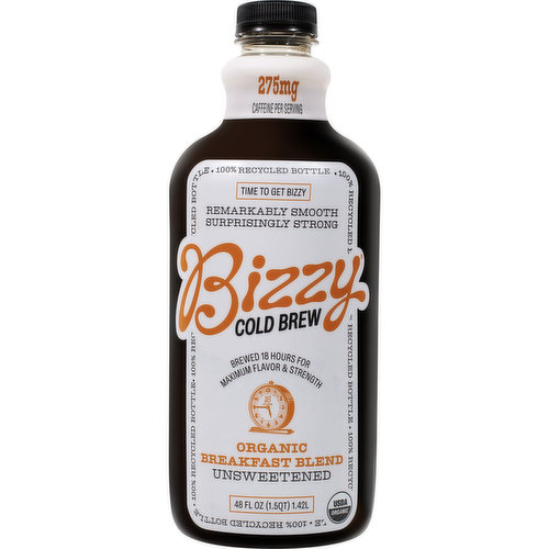 Bizzy Coffee, Organic, Breakfast Blend, Cold Brew
