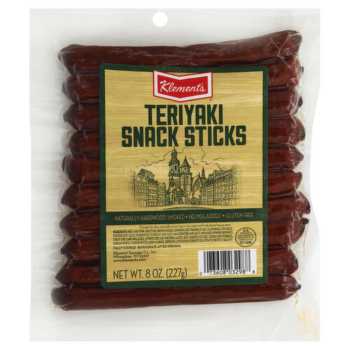 Klement's Snack Sticks, Teriyaki