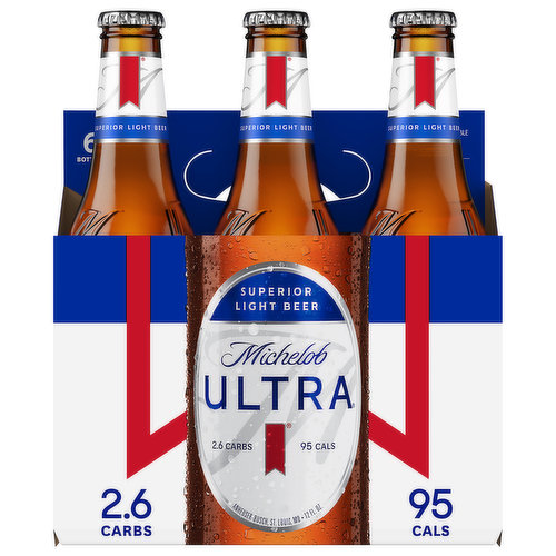 Michelob Ultra Beer, Superior Light, 6 Pack