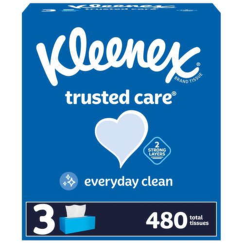 Kleenex Trusted Care Tissues, 2-Ply