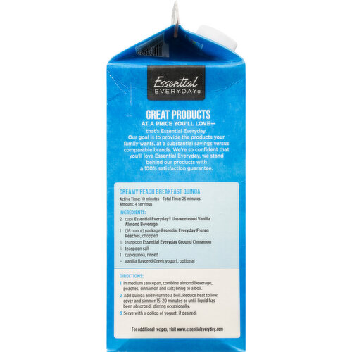 Essential Everyday Almond Beverage, Vanilla, Unsweetened