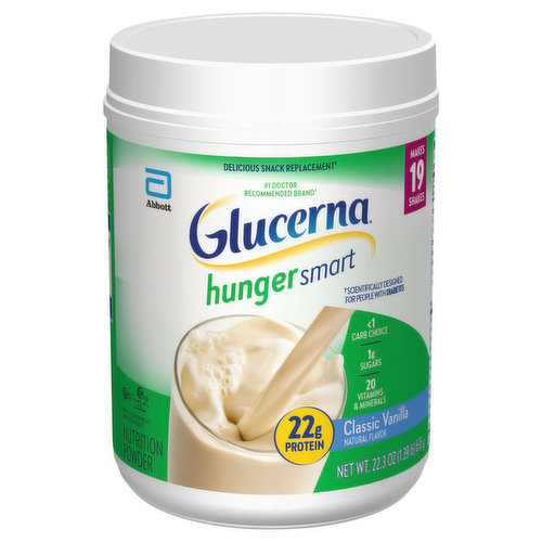 Glucerna Hunger Smart Nutrition Powder, Classic Vanilla