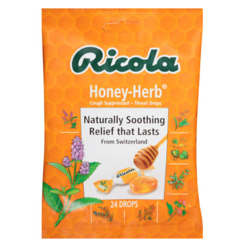 Ricola Herbal Immunity Supplement Honey Lozenges, 24 Count 