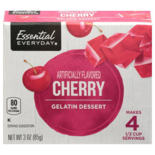 Essential Everyday Gelatin Dessert, Cherry