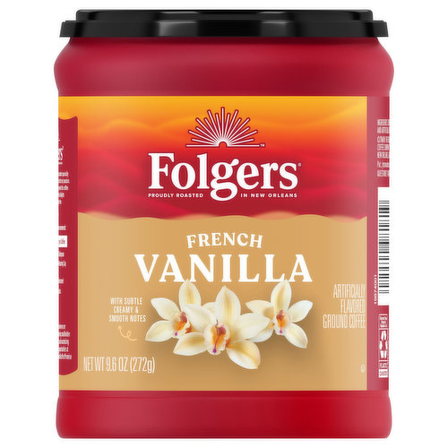 Folgers Coffee, French Vanilla, Ground