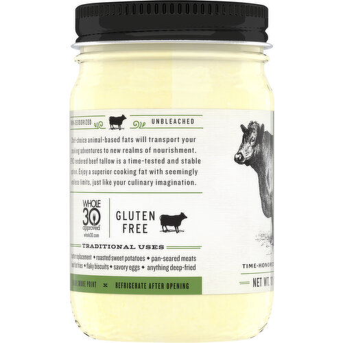 Epic Rendered Grass-Fed Plain Beef Tallow