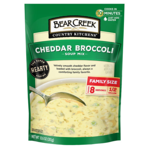 Bear Creek Country Kitchens Soup Mix, Cheddar Broccoli, Family Size