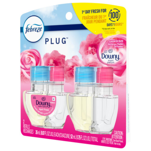 Febreze Plug with Downy April Fresh Scent Scented Oil Refills