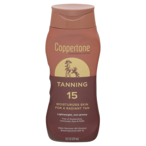 Coppertone Sunscreen Lotion, Tanning, Broad Spectrum SPF 15