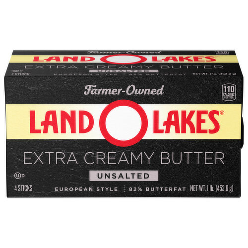 Land O Lakes Extra Creamy Unsalted Butter Sticks