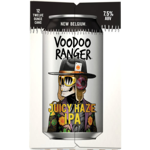 Voodoo Ranger Beer, Juicy Haze IPA, 12 Pack