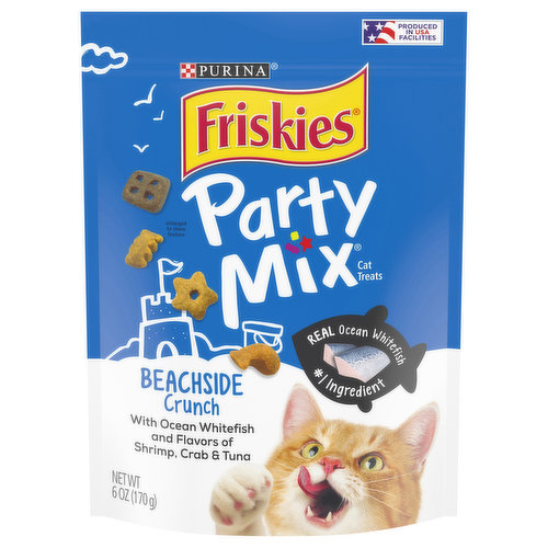 Friskies Cat Treats, Beachside Crunch, Party Mix