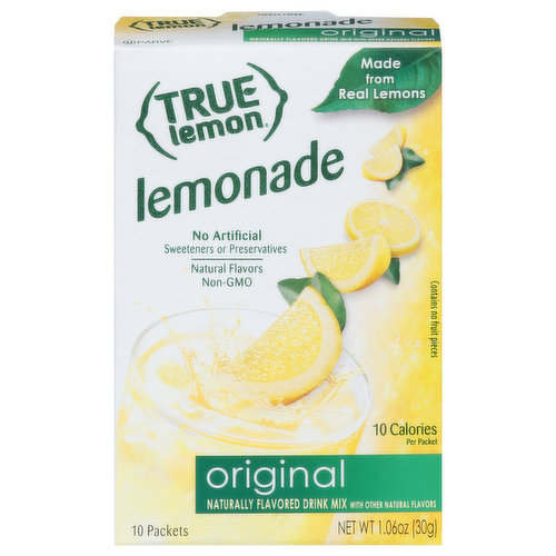 True Lemon Drink Mix, Lemonade, Original