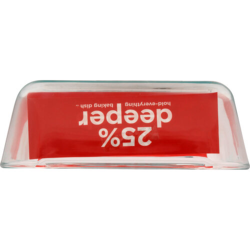 Pyrex Baking Dish, Deep Glass, 2.6 qt, with Lid