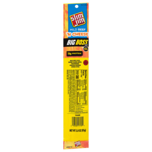 Slim Jim Big Boss Size Mild Beef and Cheese Stick