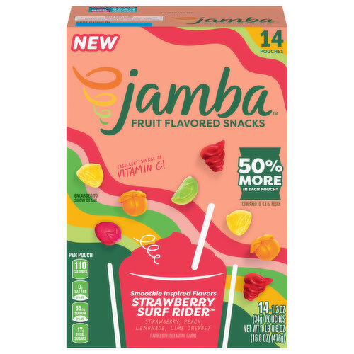 Jamba Fruit Flavored Snacks, Strawberry Surf Rider