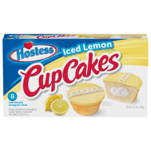 Hostess Cupcakes, Iced Lemon