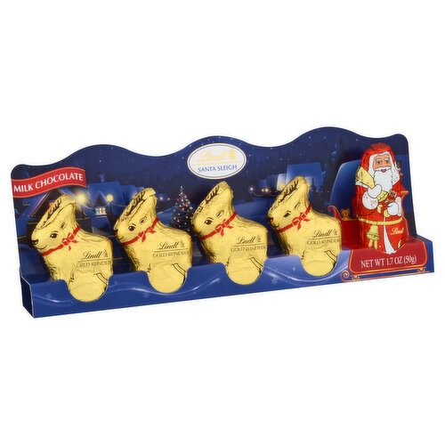 Lindt Lindor Milk Chocolate, Santa Sleigh