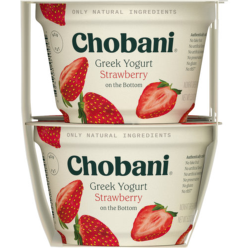 Chobani Non-Fat Greek Yogurt Strawberry 5.3oz Cup