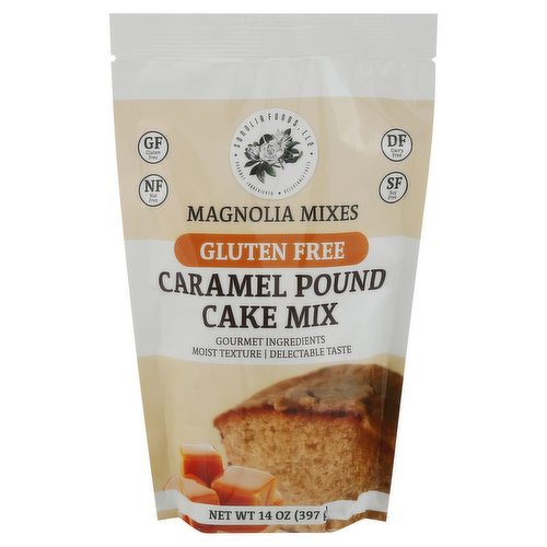 Magnolia Mixes Cake Mix, Gluten Free, Caramel Pound